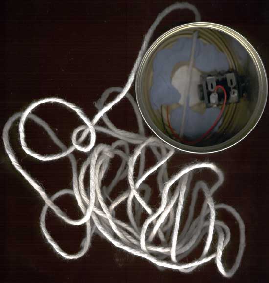 [completed tin can bass, seen from inside]