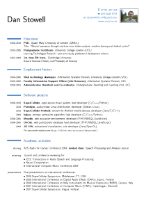 Dan Stowell CV (PDF)
